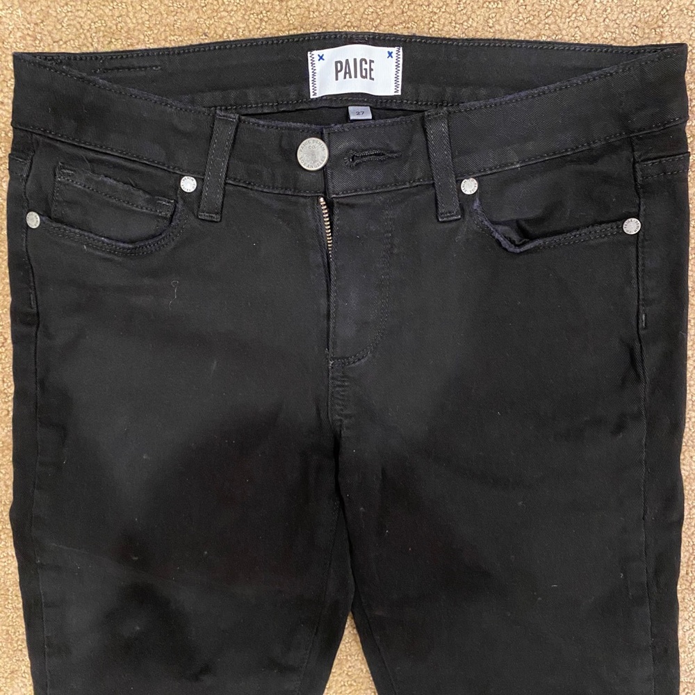 Paige black skinny jeans